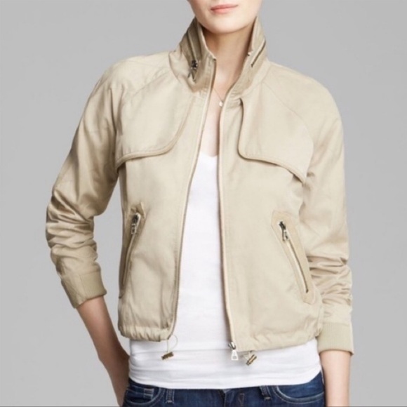 SAM EDELMAN x REVOLVE Tan Khaki Bomber Jacket, Size Medium - Picture 2 of 11
